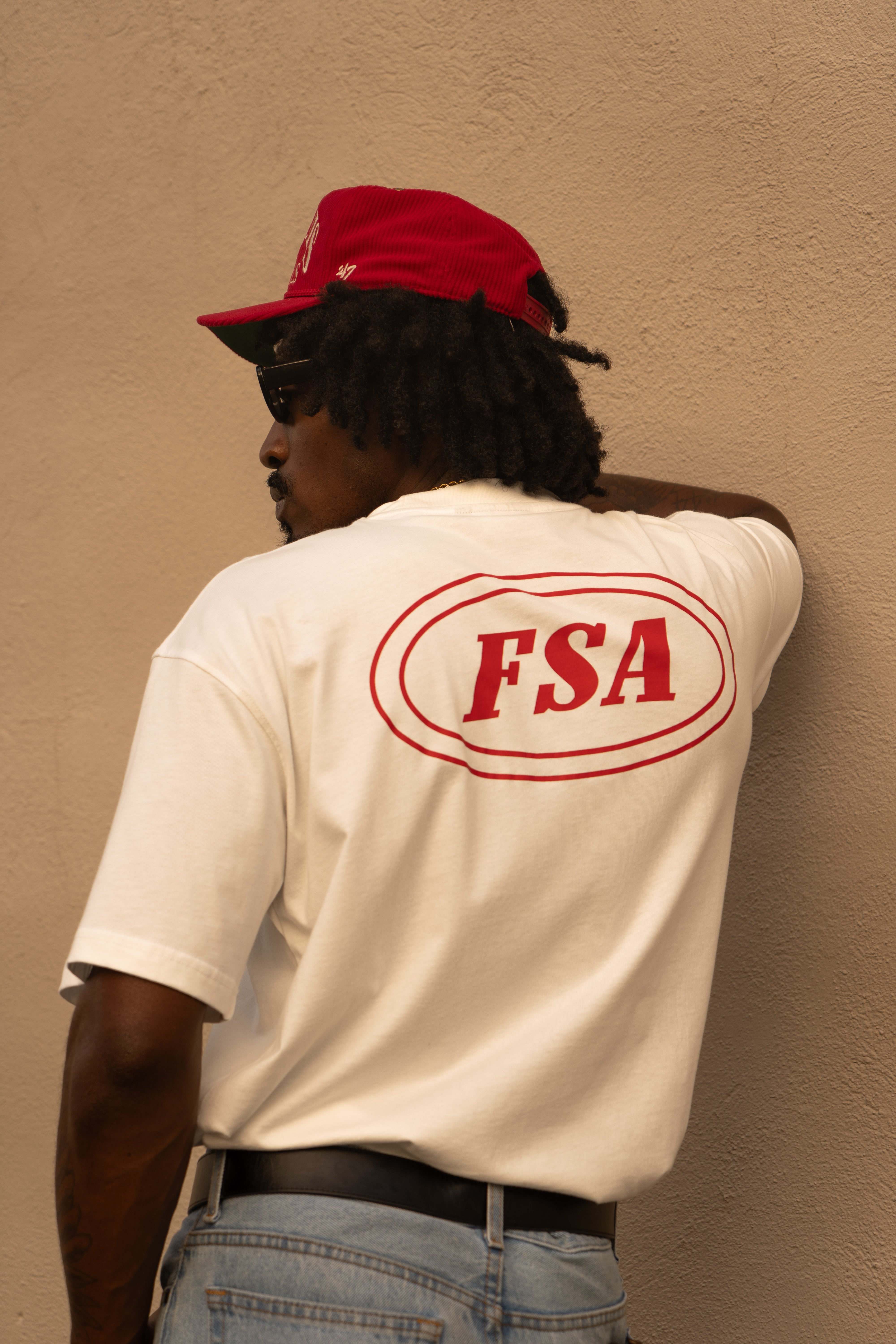 "Sand Red" Fragment Tee