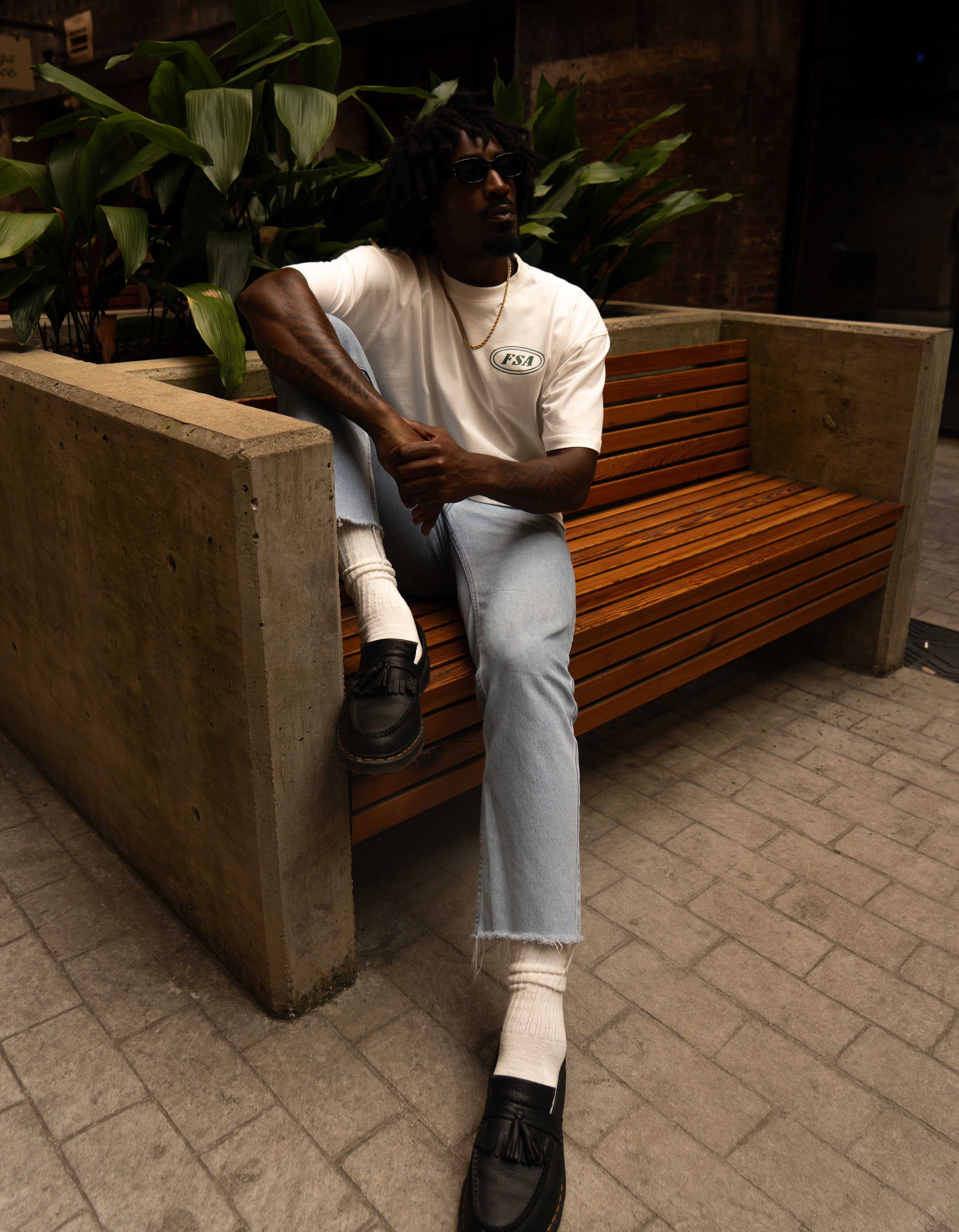 "Sand Ivory" Fragment Tee